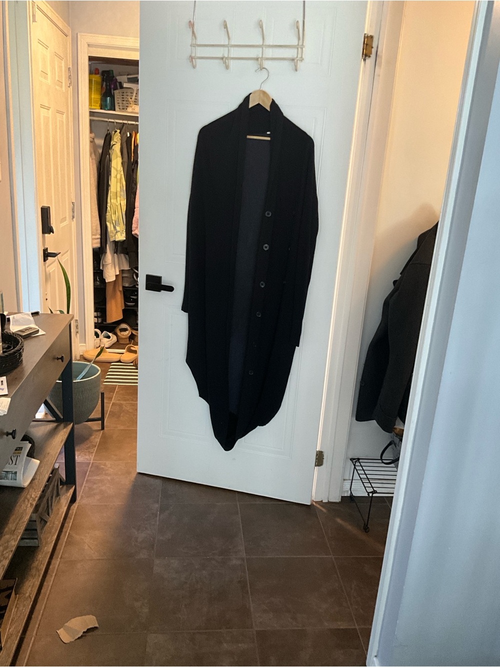 lululemon athletica Black Longline Button-Front Cardigan